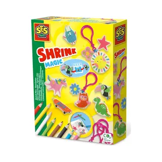 Ses Creative 14022 Schrumpffolie Schlüsselanhänger - Bastelset für Kreative Kinder
