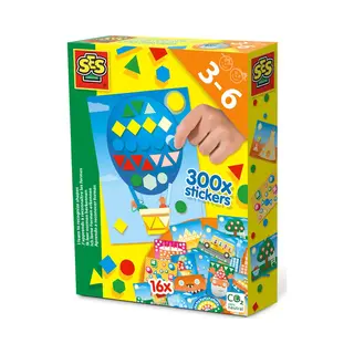 Ses Creative Ik leer vormen herkennen - 16 plakvellen in verschillende thema's - 7 vellen met stickers in verschillende vormen en kleuren