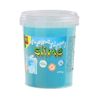 Ses Creative 15033 Blue Glitter Slime in Jar 470g - Sparkling Blue Slime - Toy - Play with Slime