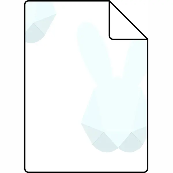 Proefstaal Origin Wallcoverings Behang Origami Konijnen Pastelblauw - 26, 5 X 21 Cm - 347488-S thumbnail