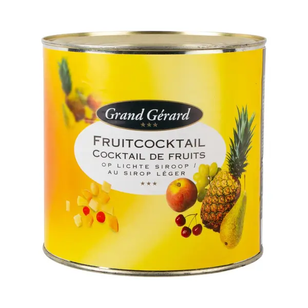 Grand Gerard Grand Gérard Fruitcocktail Op Lichte Siroop - Blik 2, 6 Kilo thumbnail