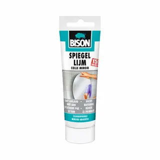 Bison Spiegellijm Tube 100 G, Geschikt Op Allerlei Ondergronden, Tast Laklaag Niet Aan, Vochtwerend, Zilverspiegels