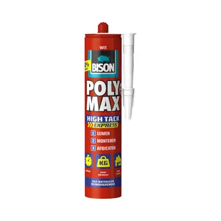 12x Bison Poly Max® High Tack Express Wit 440 Gr