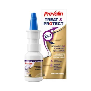 Prevalin Treat & Protect Neusspray - Behandelt & Voorkomt Bij Hooikoorts, Huisstofmijt En Dierenallergie - 15 Ml