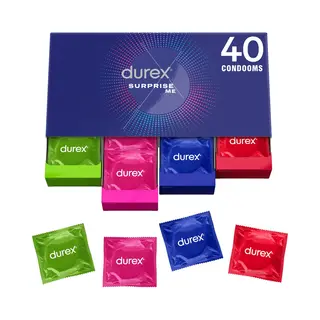Durex Surprise Me - 3 X 40 Condooms - 120 Stuks - Voordeelverpakking