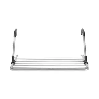 Brabantia Radiator-Lufttrockner und hängender Wäscheständer - Metallic Grau