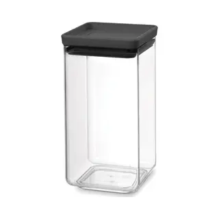 Brabantia Tasty+ pot Vierkant Kunststof Zwart, Transparant