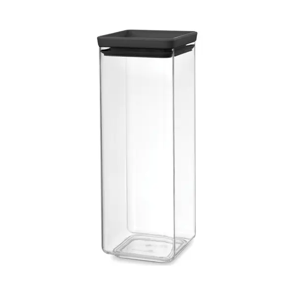 Brabantia Tasty+ pot Vierkant Kunststof Zwart, Transparant thumbnail
