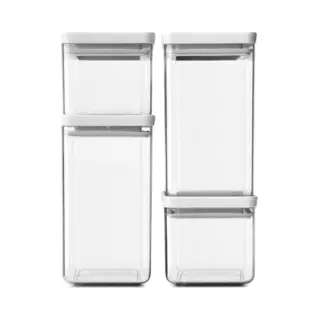 Brabantia Tasty+ pot Vierkant Kunststof Grijs, Transparant