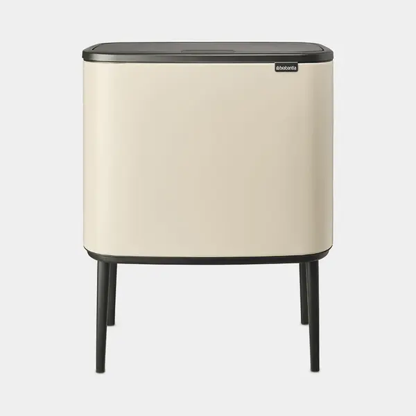 Brabantia Bo Touch Bin 34 l 2 mand(en) Beige thumbnail