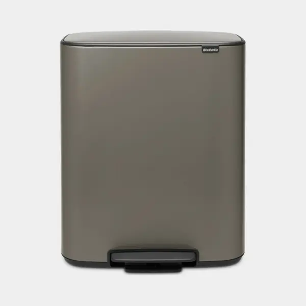 Brabantia 211546 Abfallbehälter Rechteckig Stahl Platin thumbnail