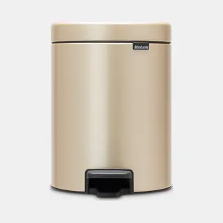 Brabantia 304422 vuilnisbak 5 l Rond Champagne