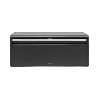 Brabantia Matte Black Fall Front Bread Bin Rechthoekig Zwart 1 stuk(s)