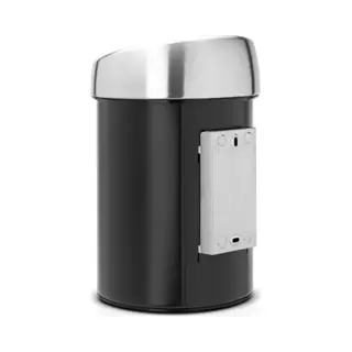Brabantia Touch Bin 3 L Round Black, Silver