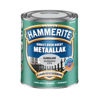 Hammerite Metaallak Zijdeglans Rm - Zilver Grijs - 0, 75L