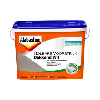 Alabastine Rolbare voorstrijk dekkend wit 5 l