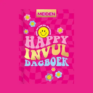 Meiden Magazine Happy Invul Dagboek - Dagboek - Journal - Journaling - Schrijven - Notitieboek - Notitieboekje - Creatief - Schrift - Tijdschrift -