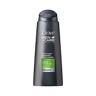 Dove 2 In 1 Shampoo For Men + Care Fresh Clean (Fortifying Shampoo+Conditioner) 400 Ml