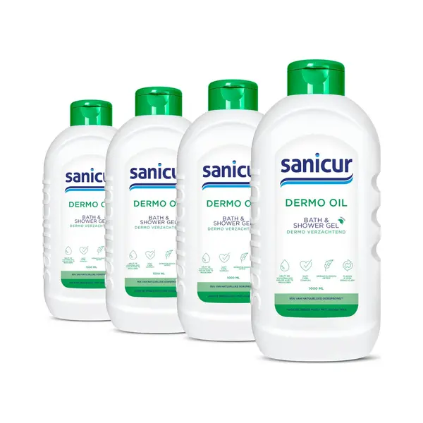 4x Sanicur Bad En Douchegel Dermo Oil 1000 Ml thumbnail