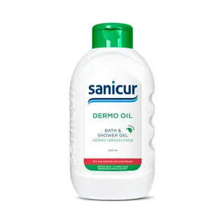 Sanicur Bath & Showergel Dermo-Oil - 6 X 300 Ml - Voordeelverpakking