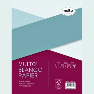 Multo Ringbandinterieur - A5 - 17-gaats - Blanco Papier - Mu-3007310950
