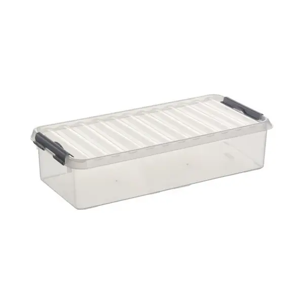 Sunware - Q-line Opbergbox 6, 5L Transparant Metaal - 48, 5 X 19 X 10, 5 Cm thumbnail
