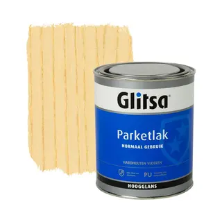 Glitsa - Parketlak Glans - Kleurloos - 2, 5 L - Optimale Slijt- En Krasvast - Niet Vergelend - Goed Reinigbaar