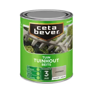 Cetabever Transparante Tuinhout Beits - Licht Grijs - 0, 75L