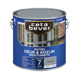Cetabever - Meesterbeits Deur & Kozijn Dekkend - Ral 7001 - 2, 5 L