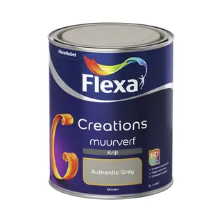 Flexa - Creations Muurverf Krijt - Authentic Grey - Creations - 1 L