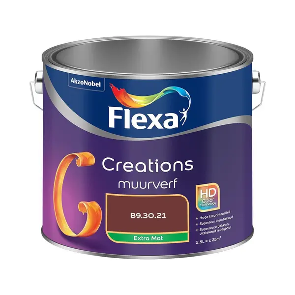 Flexa - Creations Muurverf Extra Mat - B9.30.21 - Mengverf - 2.5 L thumbnail