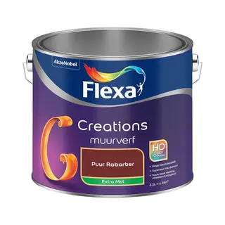 Flexa - Creations Muurverf Extra Mat - Puur Rabarber - Mengverf - 2.5 L