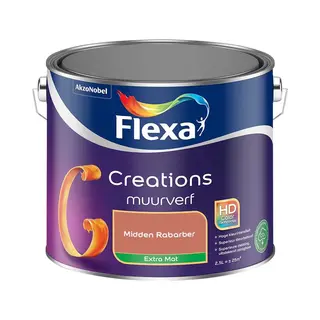 Flexa - Creations Muurverf Extra Mat - Midden Rabarber - Mengverf - 2.5 L