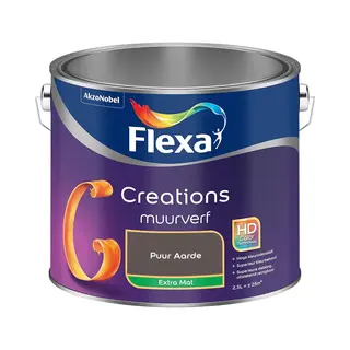 Flexa - Creations Muurverf Extra Mat - Puur Aarde - Mengverf - 2.5 L
