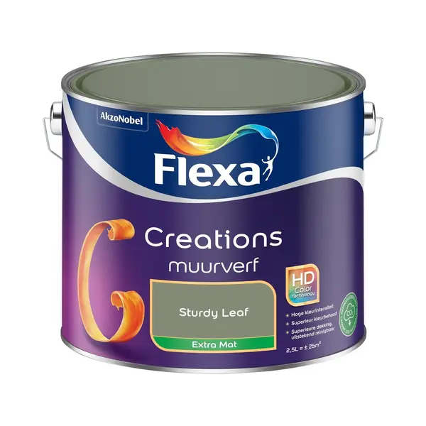 Flexa - Creations Muurverf Extra Mat - Sturdy Leaf - Creations - 2.5 L thumbnail