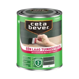 Cetabever Een Laag Tuinbeits - Donkergroen - 0, 75L