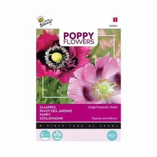 Buzzy Seeds Buzzy® Poppies Of The World - Papaver Slaapbol
