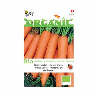 Buzzy Seeds Buzzy Organic Winterwortelen Berlikum 2 Bio