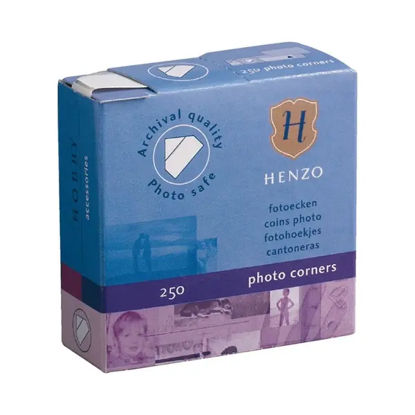 Fotoplakkers - Henzo - Fotohoekjes - 250 Stuks - Wit thumbnail
