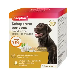 Beaphar Schapenvet Bonbons Knoflook Maxi 245g