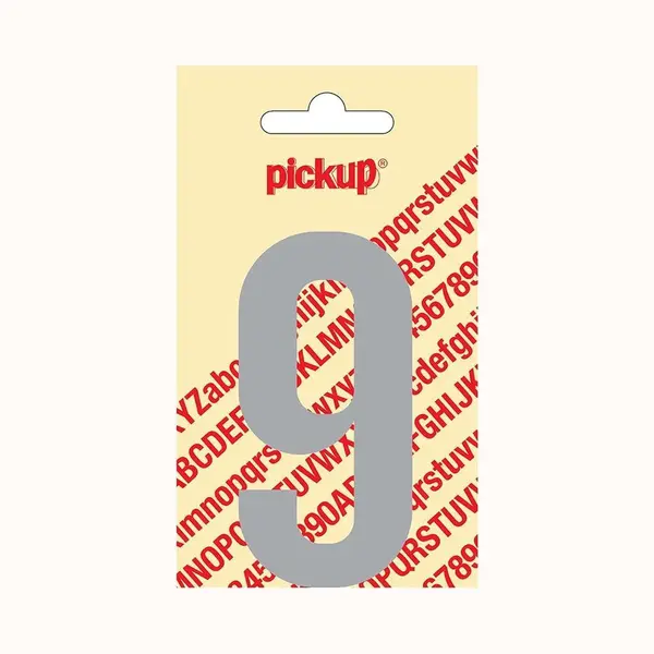 Pickup Plakcijfer Nobel Lichtgrijs - 90 Mm 9 thumbnail