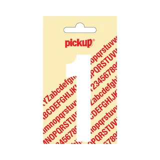 Pickup Plakcijfer Nobel 90 Mm Wit 1 - 310120901
