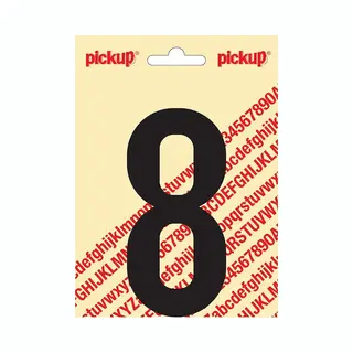 Pickup Plakcijfer Nobel 120mm Zwart 8 - 310021208
