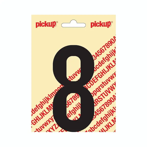 Pickup Plakcijfer Nobel 120mm Zwart 8 - 310021208 thumbnail