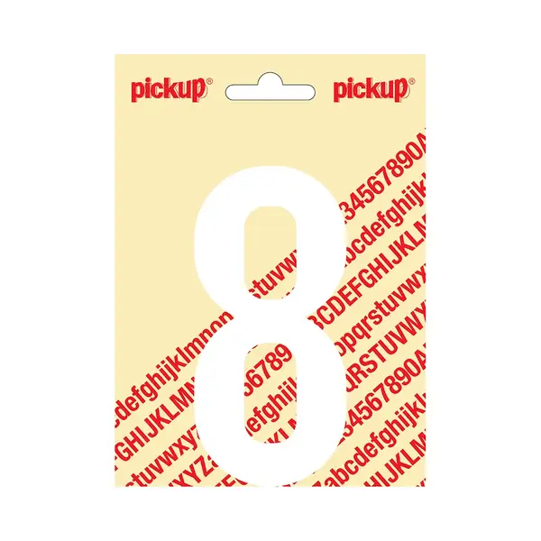 Pickup Plakcijfer Nobel 120mm Wit 8 - 310121208 thumbnail