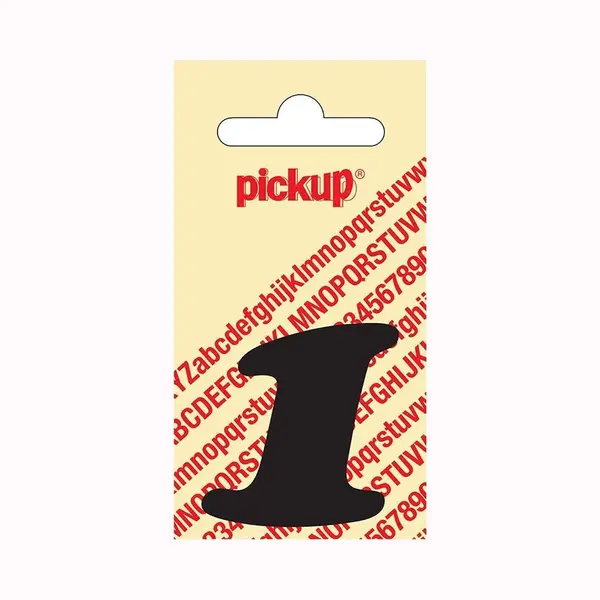 Pickup Plakcijfer CooperBlack 40 Mm - Zwart 1 thumbnail
