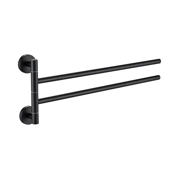 Plieger Vigo Handdoekhouder – Handdoekhouder Badkamer 45 Cm – Dubbel – Rvs – Wandmontage – 10 Jaar Garantie – Mat Zwart thumbnail