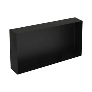 Plieger Inbox Inbouwnis - Opbouwnis - Rvs - 60x30x10cm - Matzwart