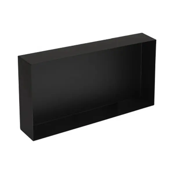 Plieger Inbox Inbouwnis - Opbouwnis - Rvs - 60x30x10cm - Matzwart thumbnail