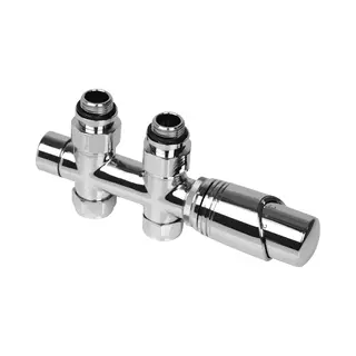 Plieger Como Design Onderblok Set Recht Incl. Koppeling 15 En 16mm Chroom